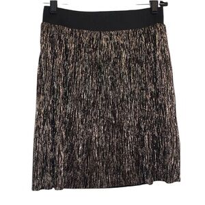 STELLA & DOT “Day to Night” Reversible Skirt women’s gold black NWT